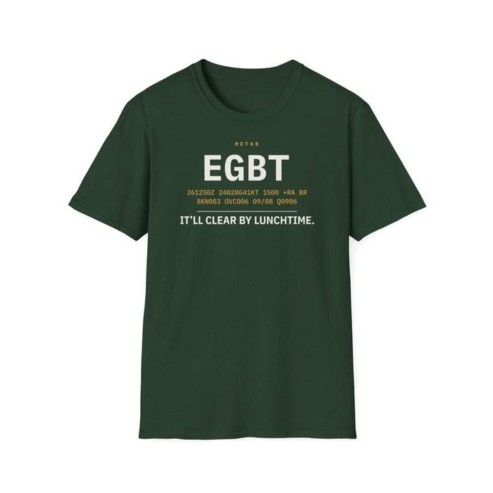 Black personalised METAR T-shirt